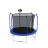 8Ft Trampoline With Basketball Hoop, Astm Approved Reinforced Type Outdoor Trampoline With Enclosure Net - Blue - Image 3
