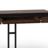 Erina - Small Desk - Distressed Charcoal Brown - Image 6