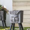 Greek God Statue Planter With Legs - Gray - Image 2