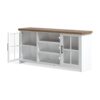 Hampton - TV Stand Console For TVs Up To 80" - Jasmine Whitewash / Barnwood - Image 9