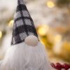 3 Pieces Sitting Gnome, Christmas Table Home Ornaments For Holiday Party Gifts - White / Gray - Image 3