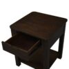 Flora - End Table With Drawer - Dark Brown - Image 4