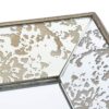 Antique Rectangle Mirror With Floral Accents, Mirrored Display Tray, Hanging Wall Mirror - Silver - Image 10