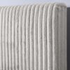 King Size Upholstered Platform Bed - Minky Stone - Image 6