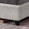King Size Upholstered Platform Bed - Minky Stone - Image 7