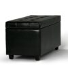Cosmopolitan - Storage Ottoman - Midnight Black - Image 3