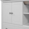 Bathroom Vanity Base Only, Solid Wood Frame, Bathroom Storage Cabinet With Doors And Drawers - White - Image 13