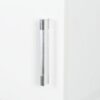 Freestanding Cabinet With Inadjustable Shelves And Two Doors For Kitchen, Dining Room - White - Image 9