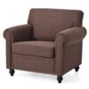 37.4" 1 Seater Sofa - Brown - Image 4