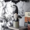 Gnome With Wings Decor, For Halloween Decor - Black White - Image 7