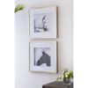 Wall Art Horse Animal Printing, Wall Decor Accent (Set of 2) - Golden / White - Image 5