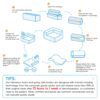 Lounge Frame For Oversized Modular U Shaped Sectional Floor Couch Convertible Compressed Couch, Spacious Foam Filled Sofa - Gray - Image 2
