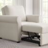 3 In 1 Sofa Bed Chair, Convertible Sleeper Chair Bed, Adjust Backrest Into A Sofa, Lounger Chair, Single Bed, Modern Chair Bed Sleeper For Adults - White - Image 15