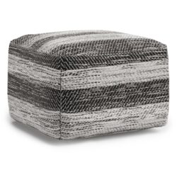 Clay - Square Pouf - Gray Melange