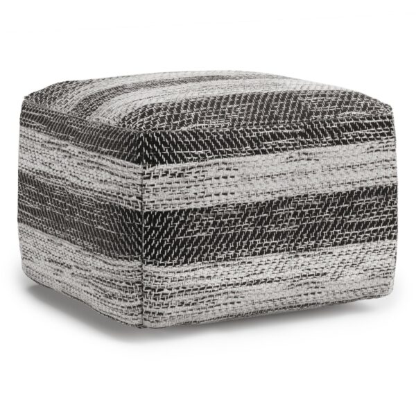 Clay - Square Pouf - Gray Melange