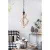 Farmhouse Chandeliar Distressed Pendant French Country Wood Chandelier For Living Room Foyer, Bulb Not Included - Antique Cream - Image 6