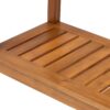 Workstation For Garden Balcony Garage, Acacia Console Potting Table - Light Brown - Image 14