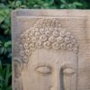 High Sandstone Buddha Fountain, Indoor Outdoor Water Fountain With Light - Beige - Image 4
