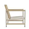 4 Pieces Patio Furniture Set, PE Rattan Wicker With Washable Cushion And Tempered Glass Tabletop, Conversation Furniture For Garden Poolside Balcony - White / Natural - Image 13