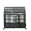 Heavy Duty Dog Cage Pet Crate With Roof - Black - Image 9