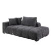 Chosen - Sectional Sofa With Toss Pillows With 2 Chaises - Gray - Image 12