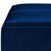 Avalon - Square Coffee Table Storage Ottoman - Blue - Image 7