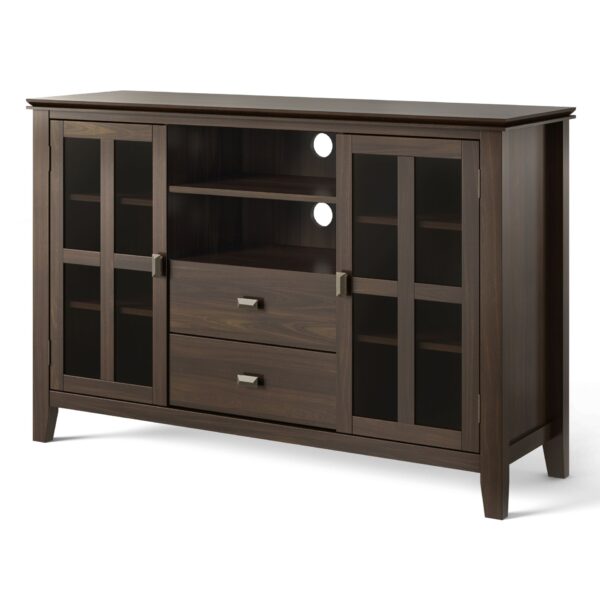 Artisan - Tall TV Media Stand - Tobacco Brown