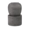 Heavy Outdoor Cement Fountain Antique, Cute Unique Urn Design Water Feature For Home Garden, Lawn Deck & Patio - Antique Gray - Image 2