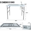 Outdoor Fish And Game Cutting Cleaning Table With Sink And Faucet - Off White - Image 4