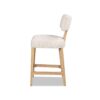 Penny - Round Arched Upholstered Counter Stool (Set of 2) - Travertine Beige - Image 3