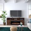 Sausalito - Electric Fireplace TV Stand Console For TVs Up To 95" - Whiskey - Image 6