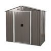 8Ft x 4Ft Outdoor Metal Storage Shed - Gray - Image 5