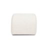 Bridge - Arched Upholstered Footstool Ottoman - Ivory White - Image 3