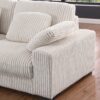 Nadine - Beige Corduroy Corner Sectional Sofa With Left Facing Chaise - Image 4