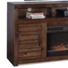 Sausalito - Electric Fireplace TV Stand Console For TVs Up To 95" - Whiskey - Image 3
