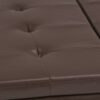 Dover - Square Coffee Table Storage Ottoman - Chocolate Brown - Image 7