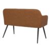 Daniella - Industrial High Back Bench - Black / Camel - Image 3