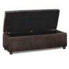 Castleford - Storage Ottoman - Distressed Brown - Image 2
