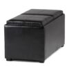 Avalon - 5 Piece Storage Ottoman - Midnight Black - Image 4