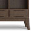 Harper - Low 6 Cube Storage With Drawers - Walnut Brown - Image 7
