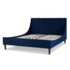 Aspen - Queen Vertical Tufted Headboard Platform Bed Set - Navy Blue - Image 5