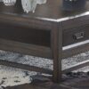 Branson - 2 Drawer Coffee Table, Two Tone - Brown - Image 2