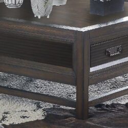 Branson - 2 Drawer Coffee Table, Two Tone - Brown