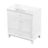 Bathroom Vanity Base Without Sink, Bathroom Cabinet With Two Doors And One Drawer - White - Image 10