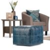 Manning - Square Pouf - Teal - Image 7