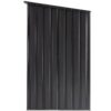 Outdoor Storage Shed, Metal Steel Garden Shed With Single Lockable Door, Small Shed Outdoor Steel Utility Tool Shed For Backyard Patio Garden Lawn - Black - Image 9