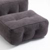Fluffy Bean Bag Chair, Comfortable Bean Bag For Adults And Children, Super Soft Lazy Sofa Chair With Memory Foam And Ottoman, Indoor Modern Focus Bean Bag Chair For Living Room, Bedroom, Apartment - Black - Image 15