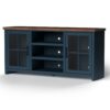 Nantucket - TV Stand Console For TVs Up To 80" - Blue Denim, Whiskey - Image 2