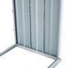 Firewood Rack, Log Holder With Roof, Log Storage, Firewood Stand For Outdoor Backyard Garden Patio Porch, Galvanized Steel - Gray - Image 6