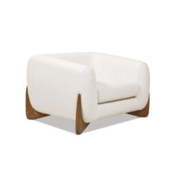 Alpine - Sherpa Arm Chair - Ivory White